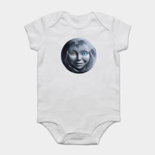 Moon Woman Face Baby Bodysuit